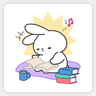 Whisked Away by Words: Loppi Tokki Dives into the World of Books! Sticker